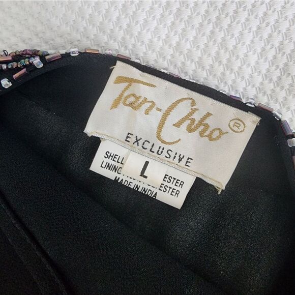 Tan CHHO made in India sequins skirt and cardigan set - Picture 8 of 16